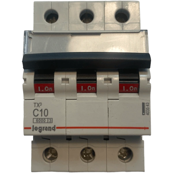LEGRAND WYŁĄCZNIK NADPRĄDOWY S 303 C 10 3P 10A 6KA (605648)