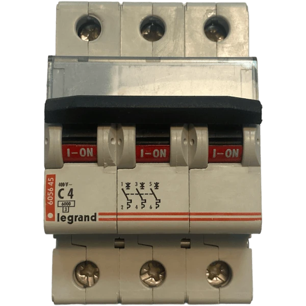 LEGRAND WYŁĄCZNIK NADPRĄDOWY S 303 C 4 3P 4A 6KA (605645)